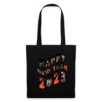 Joyeux Nouvel An 2023 Réveillon du Nouvel An Noël - Sac en tissu - noir - Devant