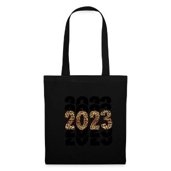 Joyeux Nouvel An 2023 Réveillon du Nouvel An Noël - Sac en tissu - noir - Devant
