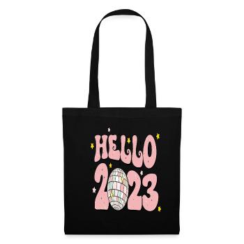 Joyeux Nouvel An 2023 Réveillon du Nouvel An Noël - Sac en tissu - noir - Devant