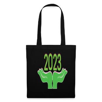 Happy New Year 2023 New Year's Eve Christmas - Tote Bag - black - Front