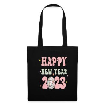 Joyeux Nouvel An 2023 Réveillon du Nouvel An Noël - Sac en tissu - noir - Devant