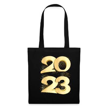 Happy New Year 2023 New Year's Eve Christmas - Tote Bag - black - Front