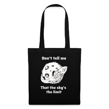 Ne me dites pas que le ciel est la limite Espace rétro - Sac en tissu - noir - Devant