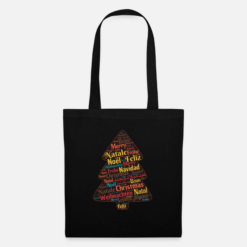 Geschenkidee Weihnachten - Stoffbeutel - Schwarz