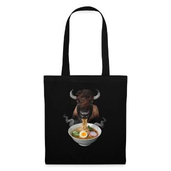 Bison Ramen - Stoffbeutel - Schwarz - Vorne