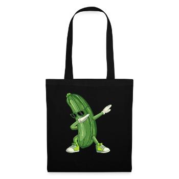 Dabbing Pickle - Amateur de cornichons à l’aneth drôle - Sac en tissu - noir - Devant