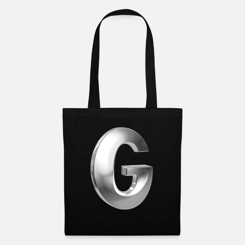 Chrome ,, G " Metallic - Stoffbeutel - Schwarz