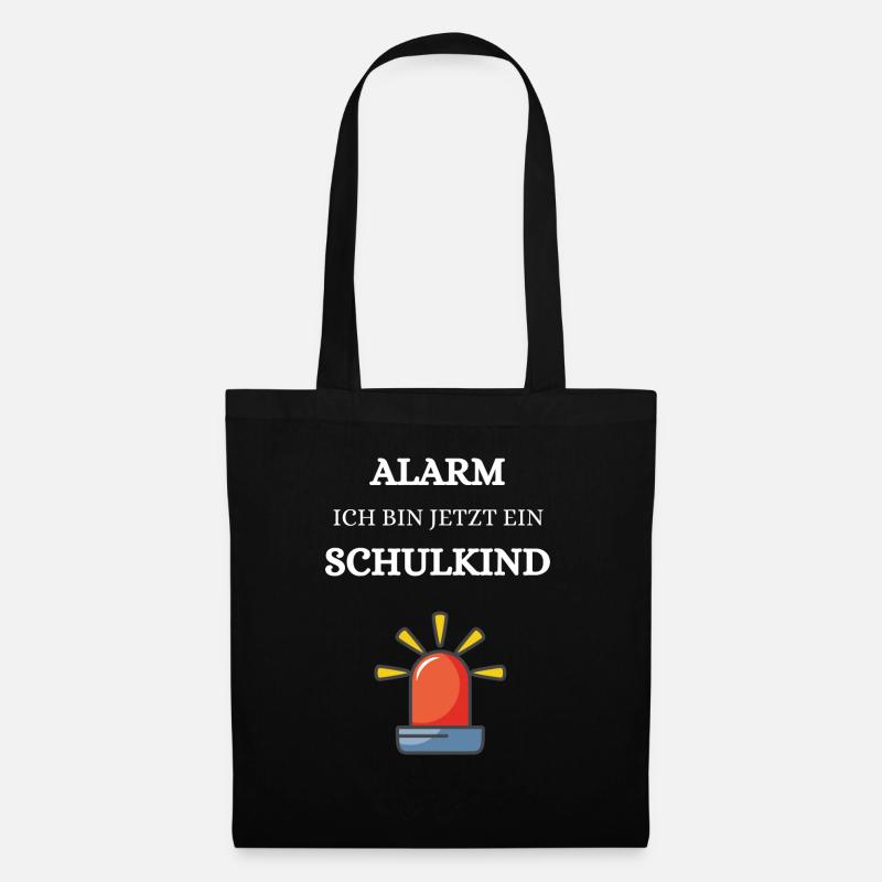 Kinder Ich bin jetzt ein SCHULKIND Einschulung - Stoffbeutel - Schwarz