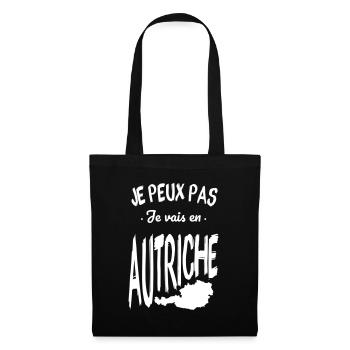Je peux pas je vais en Autriche - Sac en tissu - noir - Devant