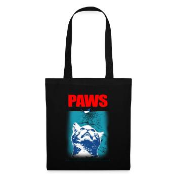 Paws - Paws - Cat - Cat Cat Tshirt Tees - Tote Bag - black - Front