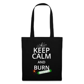 Les feux d'artifice du Nouvel An Pyro Keep Calm - Sac en tissu - noir - Devant