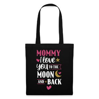 I love you to the moon & back - gift for mom - Tote Bag - black - Front