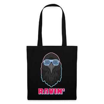 Ravin' Raving DJ Rabe - Sac en tissu - noir - Devant