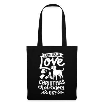 Labrador Retriever Dog Puppy Owner Christmas - Tote Bag - black - Front