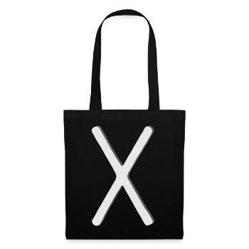 Futhark Runic Alphabet Gebo - Tote Bag - black - Front