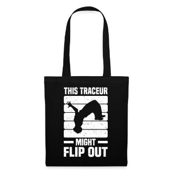 Dictons de parkour - Sac en tissu - noir - Devant