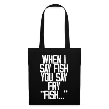 Quand je dis poisson, vous dites frire, poisson... 3 - Sac en tissu - noir - Devant
