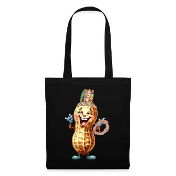 Cacahuète Wild West Enfant Enfants Cacahuètes Noix - Sac en tissu - noir - Devant