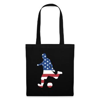 Sport Us Flag Futsal - Stoffbeutel - Schwarz - Vorne