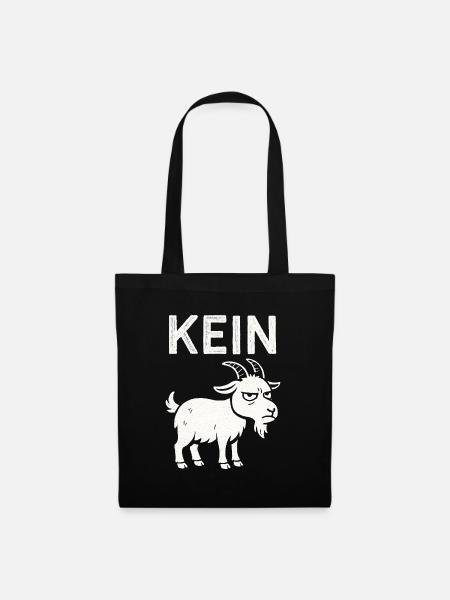Lustiger Spruch Witzig Kein Bock Geschenkidee - Stoffbeutel - Schwarz