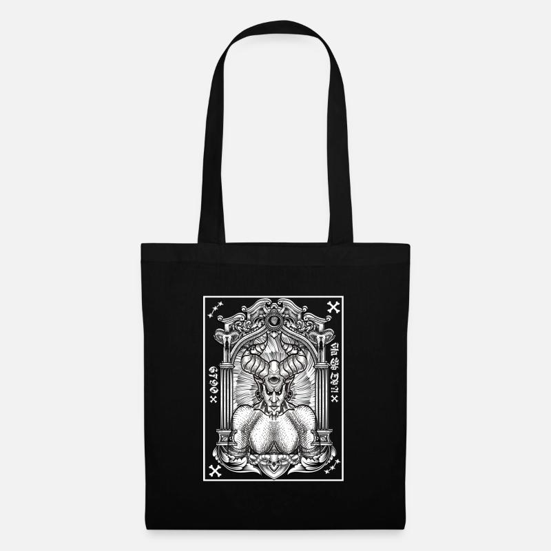 Gothic Evil - Gothic 666 Satan Baphomet - Stoffbeutel - Schwarz
