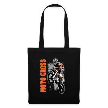 Moto Cross - Motocross - Supercross - Tote Bag - black - Front