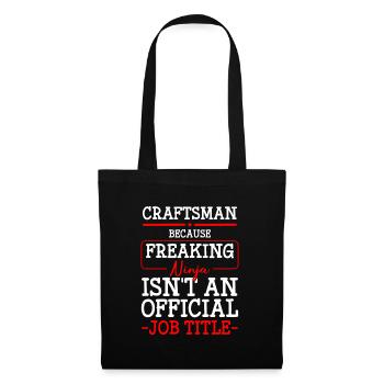 Tournevis d’atelier d’artisanat - Sac en tissu - noir - Devant