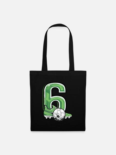 Football 6 years old - Tote Bag - black