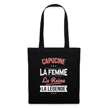 Capucine - La Femme - La Reine - La Légende - Sac en tissu - noir - Devant