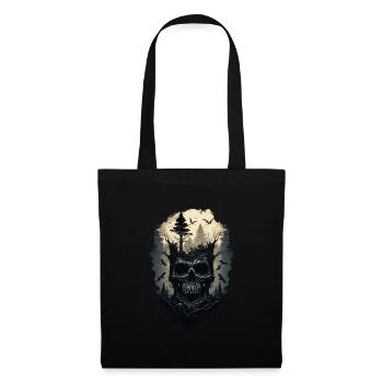 Fantôme dans la forêt - Sac en tissu - noir - Devant