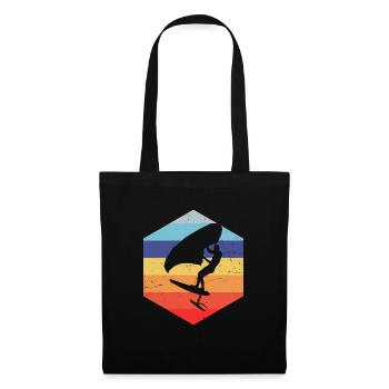 Hydroptère femme wingfoil Homme wingsurf foilwing - Sac en tissu - noir - Devant