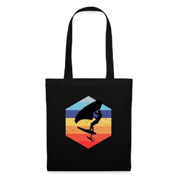 Men foilwing wingsurfing women wingfoil - Tote Bag - black - Front