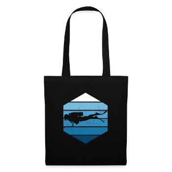 Plongeur Plongeur Femmes Plongeurs Hommes Scuba Diver - Sac en tissu - noir - Devant