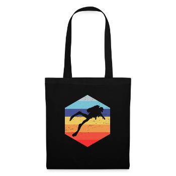 Ladies Diver Scuba Diving Free Dive Diving - Tote Bag - black - Front