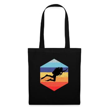 Scuba Diver Diver Scuba Tauchen Taucher - Stoffbeutel - Schwarz - Vorne