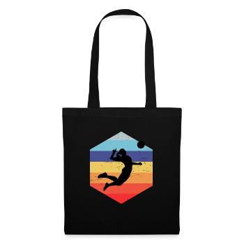 Volley-ball Joueurs de volley-ball Volley-ball - Sac en tissu - noir - Devant