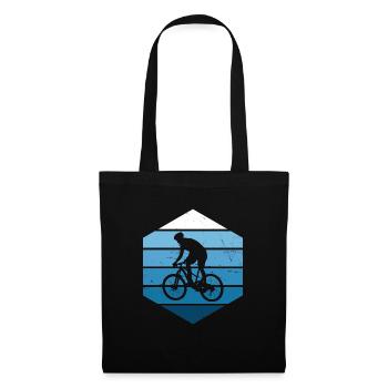Radfahren Mountainbiker MTB Radfahrer Herren - Stoffbeutel - Schwarz - Vorne
