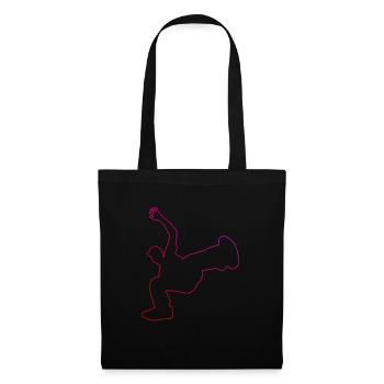 Bgirl Bboy Break Dance Hip Hop Femmes Hommes - Sac en tissu - noir - Devant