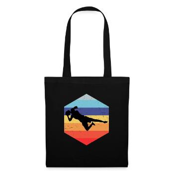 Footballeuse Gardienne de but Footballeuse - Sac en tissu - noir - Devant