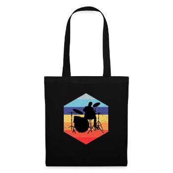 Drumming Drum Kit Drums Women - Sac en tissu - noir - Devant