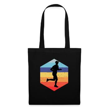 Course de cross-country hommes - Sac en tissu - noir - Devant