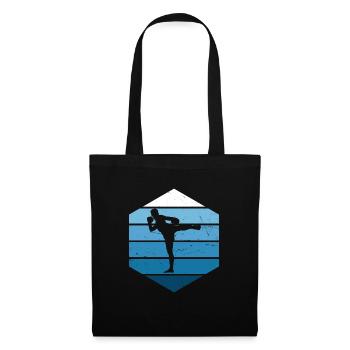 Boxe Thaïlandaise Hommes Thaïboxe Thaïlandaise Boxe Thaï Boxe Thaï - Sac en tissu - noir - Devant