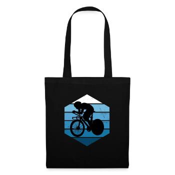 Rennradfahrer Roadbike Rennradfahren Herren - Stoffbeutel - Schwarz - Vorne