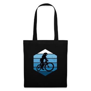 Vélo de montagne cycliste femme homme Vélo de montagne - Sac en tissu - noir - Devant