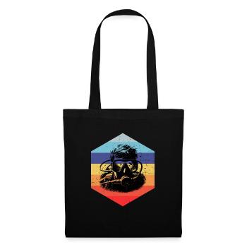 Plongeur Plongeur Plongeur Femmes Plongeur Homme - Sac en tissu - noir - Devant