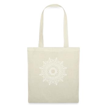 Symbol Geschenk Ornament Mandala Spirit Goa Orient - Stoffbeutel - Natur - Vorne