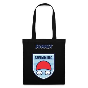 Sommer Swimming - Stoffbeutel - Schwarz - Vorne