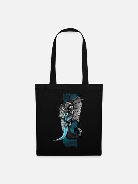 Elephant Majesty: Exploring the World of Majestic - Tote Bag - black