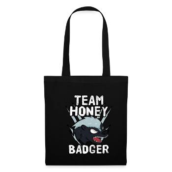 Team Honey Badger - Stoffbeutel - Schwarz - Vorne