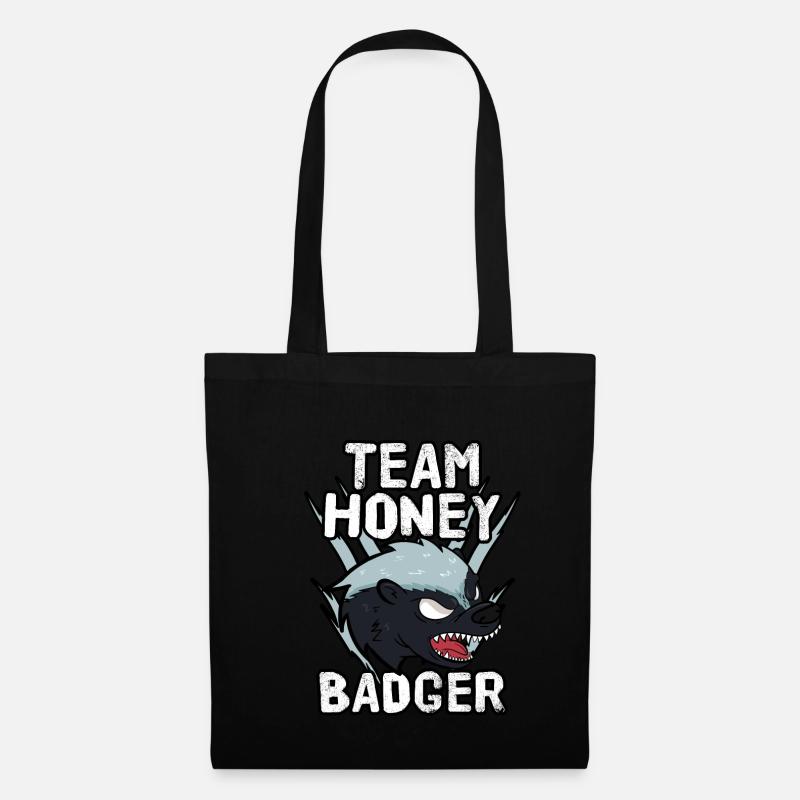 Team Honey Badger - Sac en tissu - noir